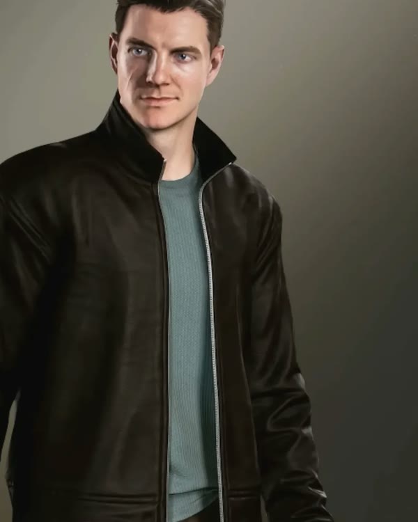 James Bond in the Daring Elite outfit, a brown leather jacket, in 007 First Light.