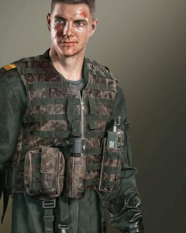 James Bond in the Iceland Outfit, a camouflaged tactical vest and flight suit, in 007 First Light.
